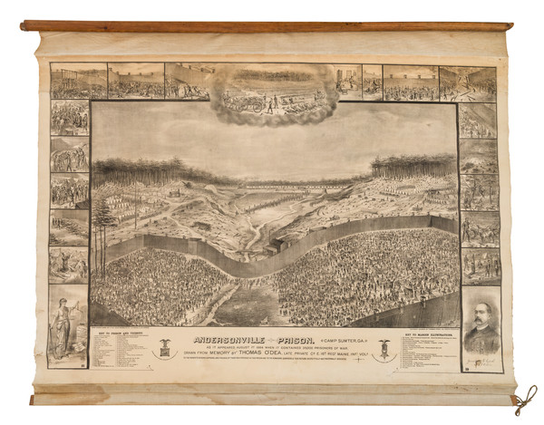 61-Georgia and Civil War Map By T.J. S. Landis / Thomas O'Dea