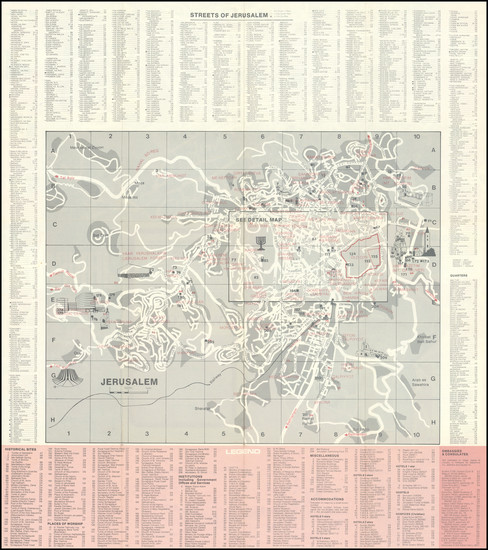 27-Holy Land Map By A. Lewensohn