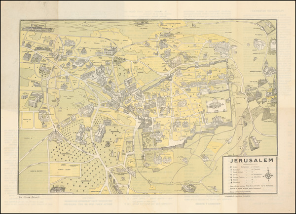 94-Holy Land Map By Spyro  Spiridon