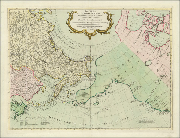 3-Alaska, Pacific, Russia in Asia and Canada Map By Carington Bowles  &  Samuel Carver