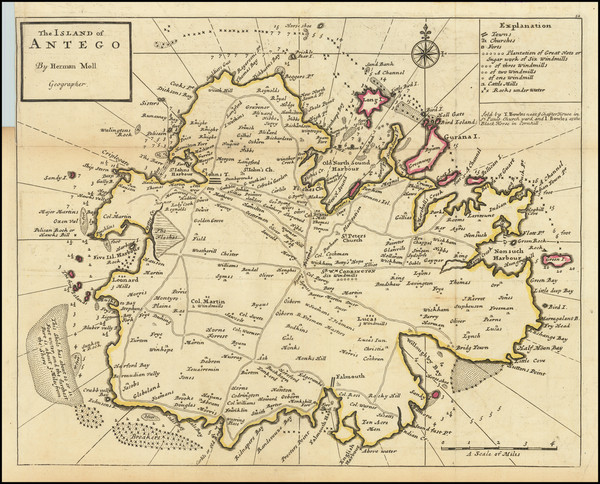 70-Other Islands Map By Herman Moll