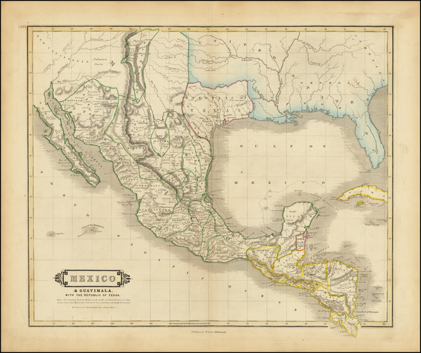 6-Texas, Plains, Southwest, Rocky Mountains and Mexico Map By William Home Lizars