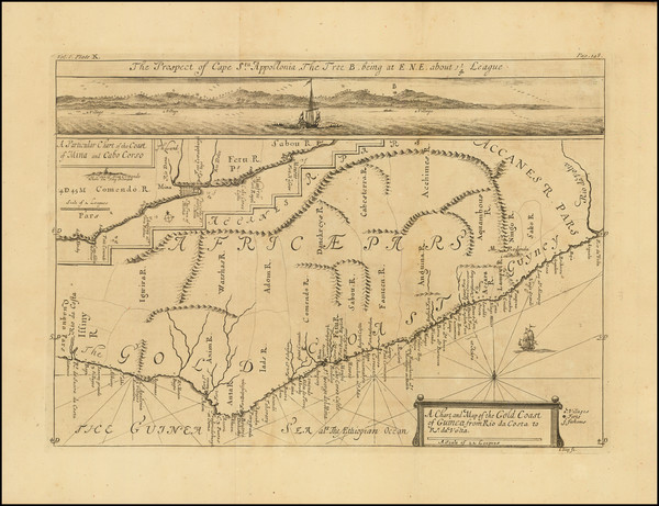 64-West Africa Map By Johannes Kip