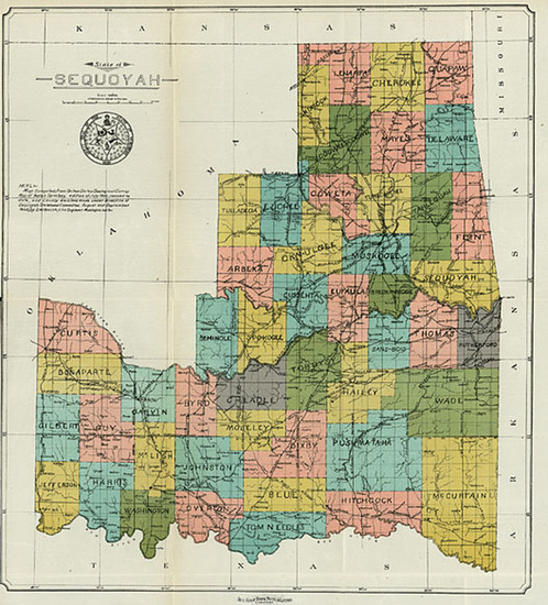 36-Plains and Southwest Map By Aug. Gast Bank Note & Litho. Company