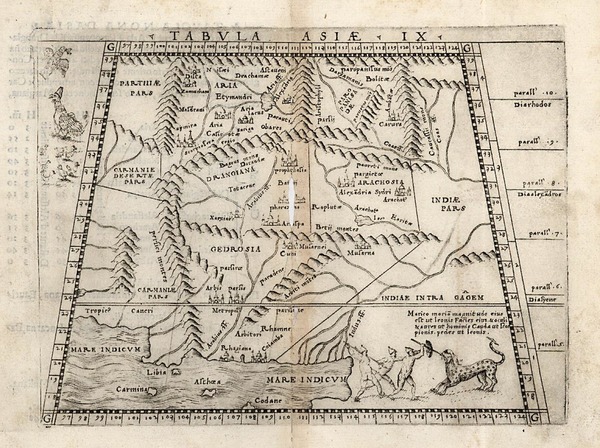 97-Asia, India and Central Asia & Caucasus Map By Giacomo Gastaldi