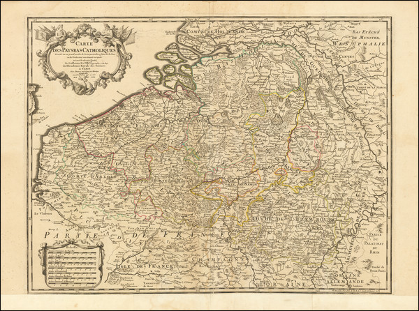 26-Belgium Map By Philippe Buache