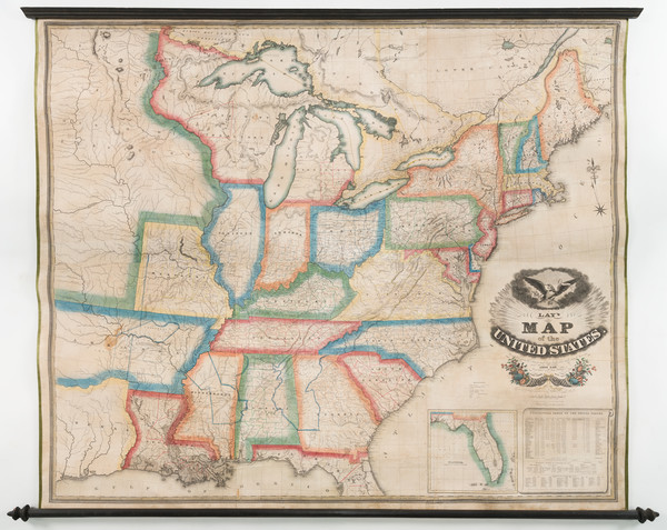 10-United States, South, Texas and Midwest Map By Amos Lay