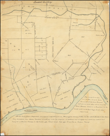 44-West Virginia, Virginia and Ohio Map By Anonymous