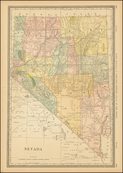 35-Nevada Map By Rand McNally & Company