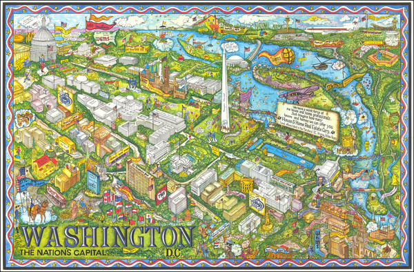 48-Washington, D.C. Map By Trans Continental Cartographers / Penthouse Studios