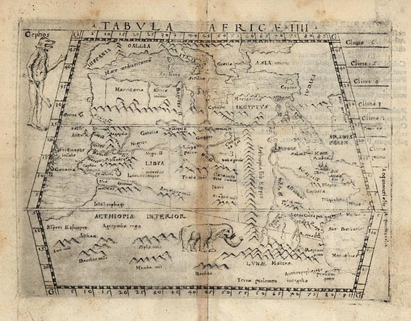 71-Europe, Mediterranean, Africa, North Africa, East Africa and West Africa Map By Giacomo Gastald