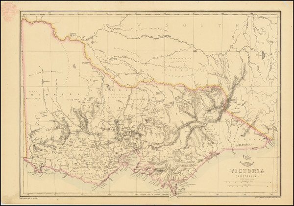 68-Australia Map By Edward Weller