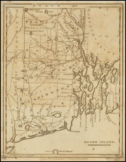 43-Rhode Island Map By John Payne