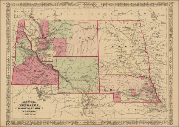 21-Plains, Nebraska, North Dakota, South Dakota, Rocky Mountains, Idaho, Montana and Wyoming Map B