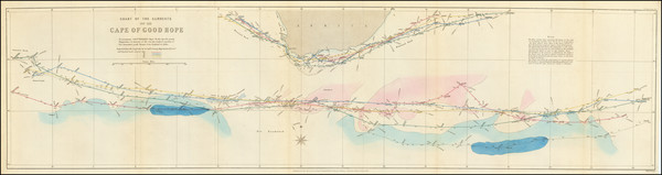 91-Atlantic Ocean, Indian Ocean and South Africa Map By Royal Geographical Society