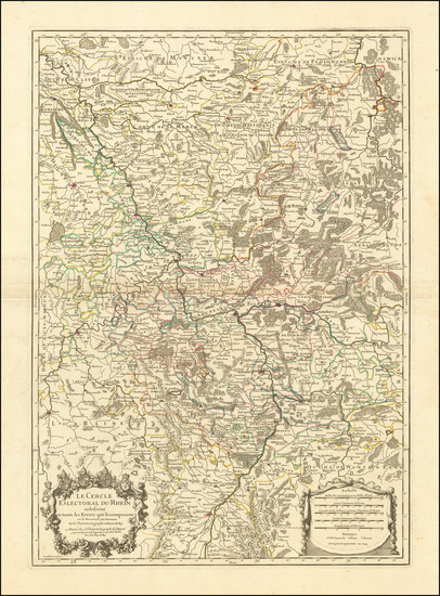 18-Sud et Alpes Française, Süddeutschland and Mitteldeutschland Map By Alexis-Hubert J