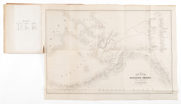 25-Alaska and Rare Books Map By Henrik Johann Holmberg