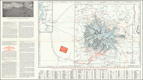 12-Washington Map By Rand McNally & Company / Chicago Milwaukee & St. Paul Railroad