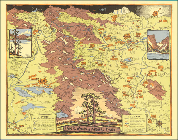 88-Colorado, Colorado and Pictorial Maps Map By Rocky Mountain Motor Co. / Richardson Rome