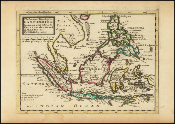 35-Philippines and Indonesia Map By Herman Moll