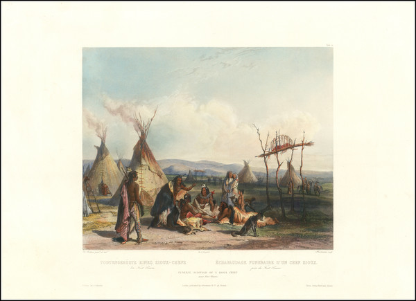 48-South Dakota, Portraits & People and Native American & Indigenous Map By Karl Bodmer