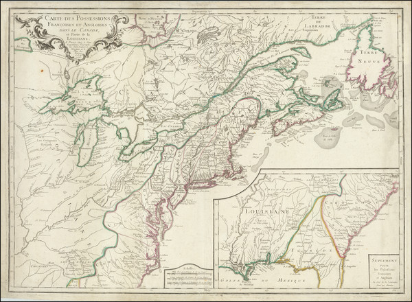 98-United States, New England, Mid-Atlantic, Southeast, Midwest and Canada Map By S.G. Longchamps