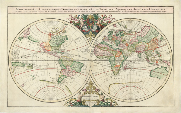 4-World Map By Alexis-Hubert Jaillot