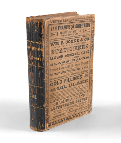 38-San Francisco & Bay Area and Rare Books Map By Henry G. Langley