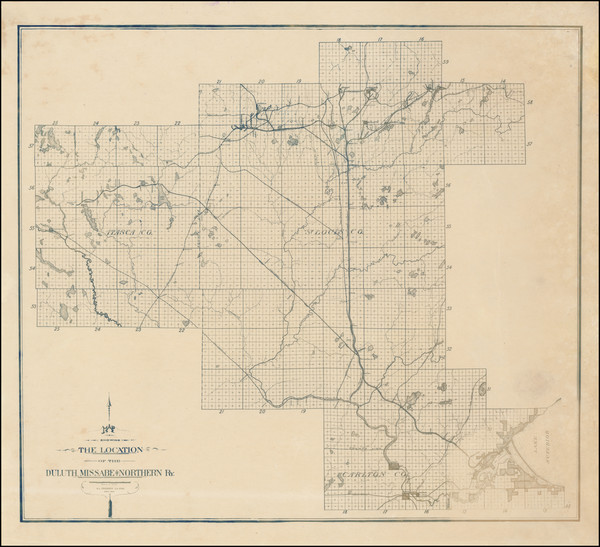 82-Minnesota Map By H. L. Dresser