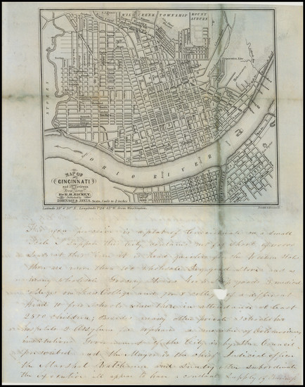 87-Ohio Map By Robinson & Jones / Joseph Dana