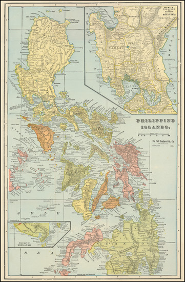 81-Philippines Map By The Fort Dearborn Publishing Co.