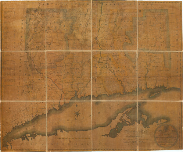 8-Connecticut Map By George Gillet  &  Mose Warren