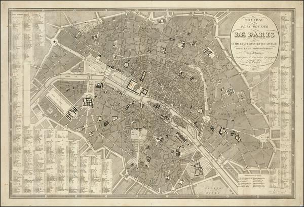 47-Paris and Île-de-France Map By A. Toussaint / Veuve Turgis