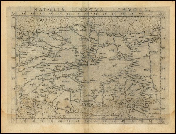 41-Turkey and Turkey & Asia Minor Map By Girolamo Ruscelli