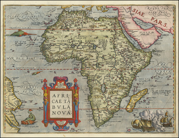 25-Africa Map By Abraham Ortelius