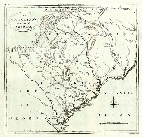 90-South and Southeast Map By Thomas Conder