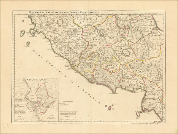 3-Northern Italy and Southern Italy Map By Philippe Buache