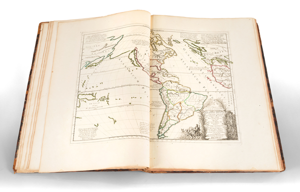 54-Atlases Map By Baron de Charles Louis de Secondat Montesquieu / Various Makers