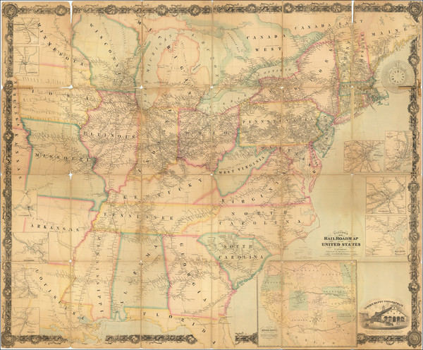 75-United States and Civil War Map By J.N. Taylor