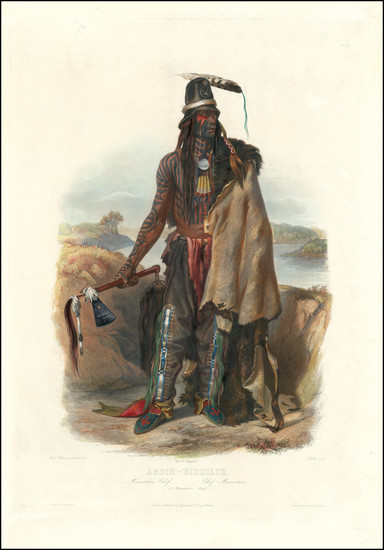 76-Native American & Indigenous Map By Karl Bodmer