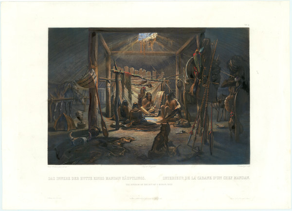 36-Native American & Indigenous Map By Karl Bodmer