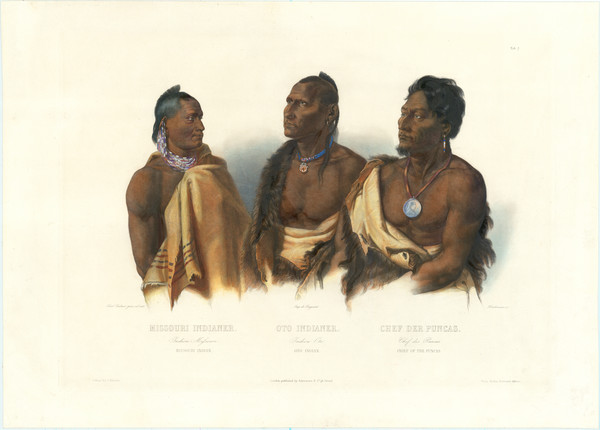97-Native American & Indigenous Map By Karl Bodmer