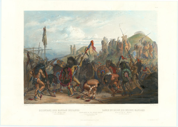 3-North Dakota and Native American & Indigenous Map By Karl Bodmer