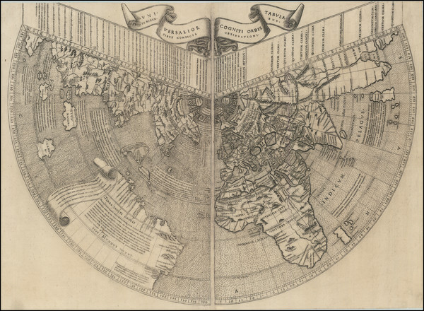 89-World and America Map By Johannes Ruysch