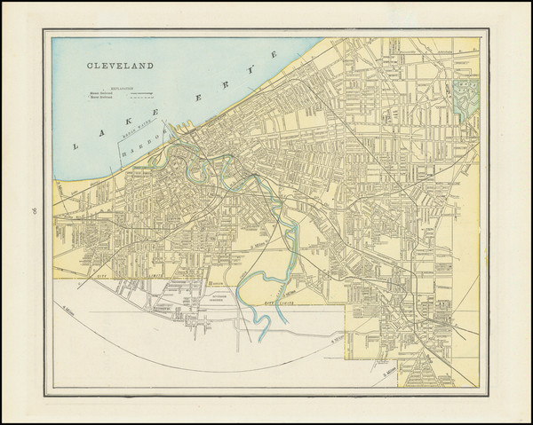 84-Ohio Map By George F. Cram