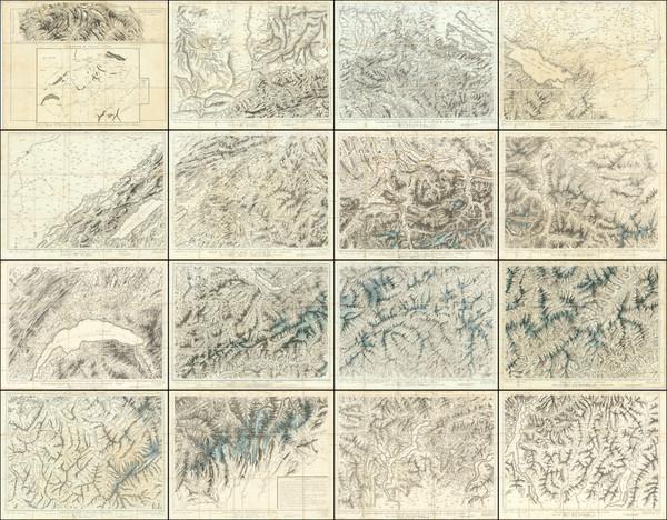 3-Switzerland Map By Johann Heinrich Weiss