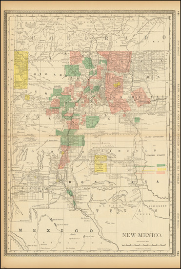 86-New Mexico Map By William Rand / Andrew McNally