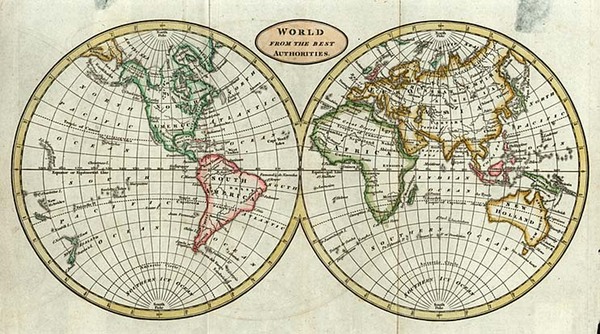 100-World and World Map By William Guthrie