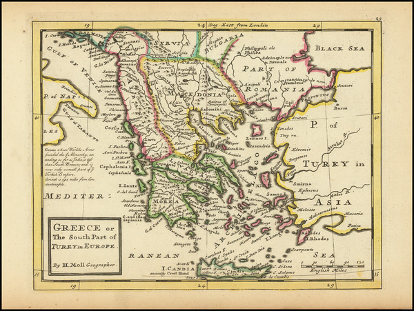 Greece, Archipelago and Part of Anadoli - By L. S. de la Rochette