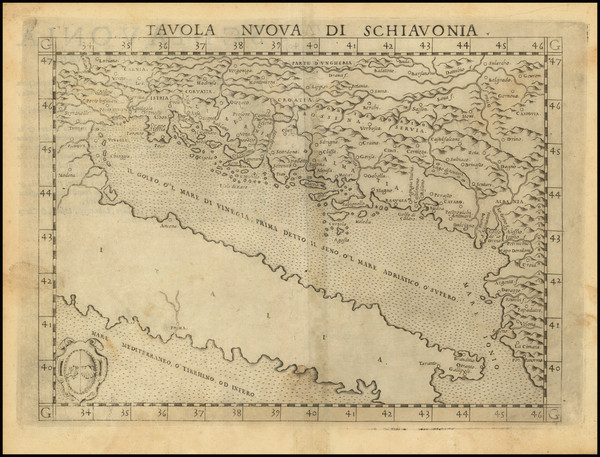 77-Balkans, Croatia & Slovenia, Bosnia & Herzegovina and Serbia & Montenegro Map By Gi